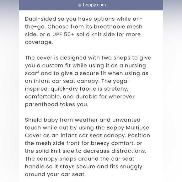 Boppy 4 & More Multi-Use Cover Like New - Picture 10 of 12